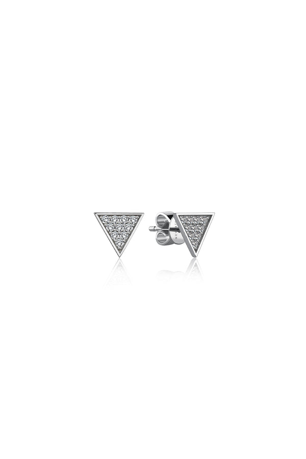 TRIANGLE PAVE EARRINGS
