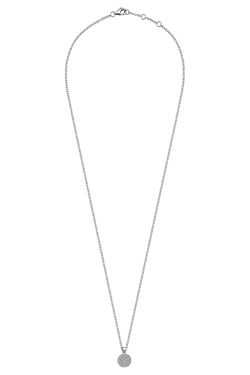 CIRCLE PAVE NECKLACE
