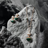 COSMIC GRACE MALACHITE EARRINGS