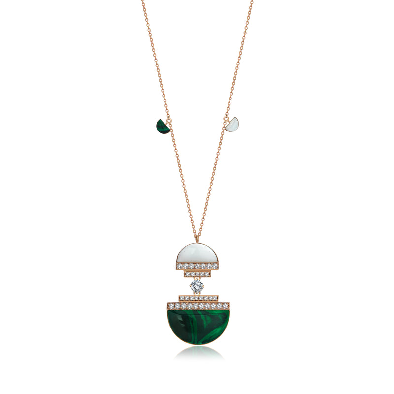 COSMIC GRACE MALACHITE NECKLACE