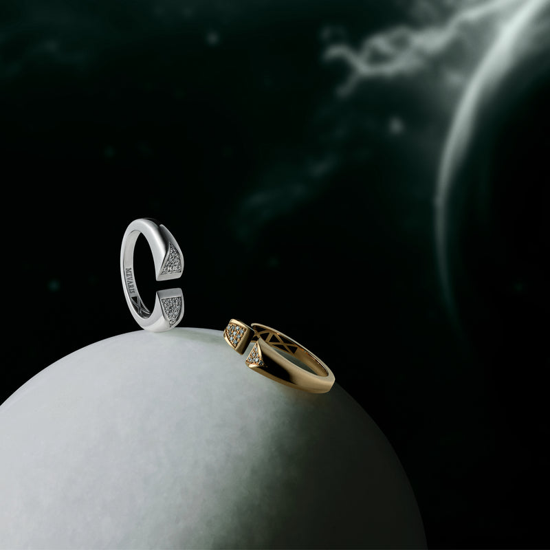 MOONKISSED TRIANGLE RING
