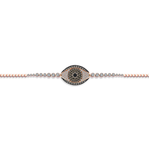 NAZAR MODERN BROWN DIAMOND EYE BRACELET