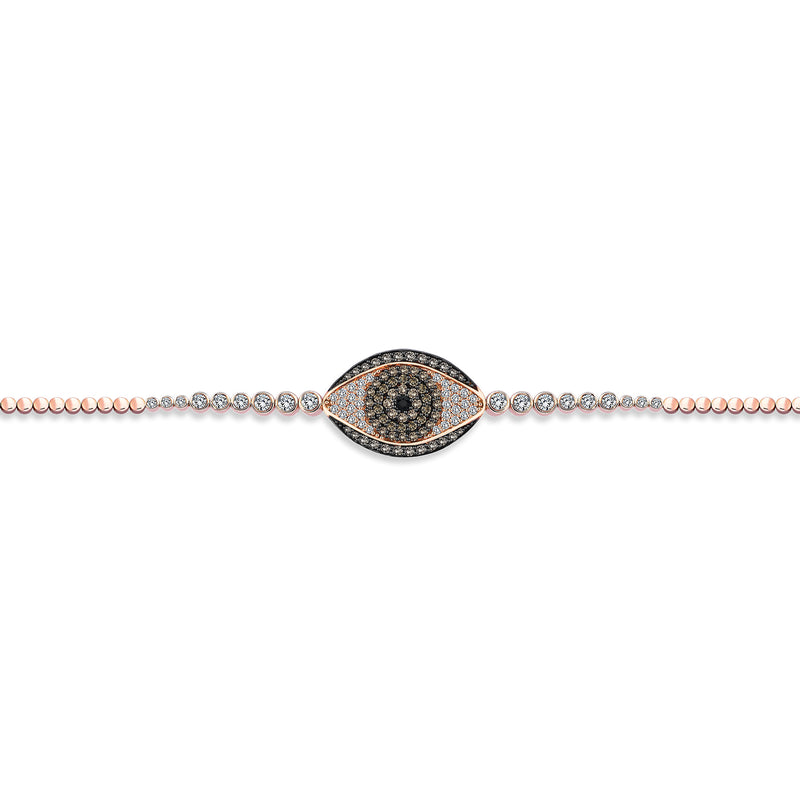 NAZAR MODERN BROWN DIAMOND EYE BRACELET