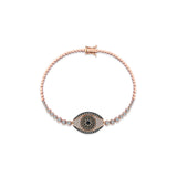 NAZAR MODERN BROWN DIAMOND EYE BRACELET