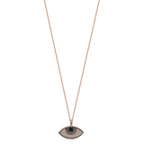 NAZAR MODERN BROWN DIAMOND EYE NECKLACE