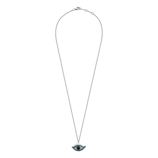 NAZAR FUTURA BLUE DIAMOND NECKLACE