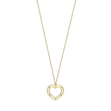 HEART NECKLACE WITH DIAMONDS