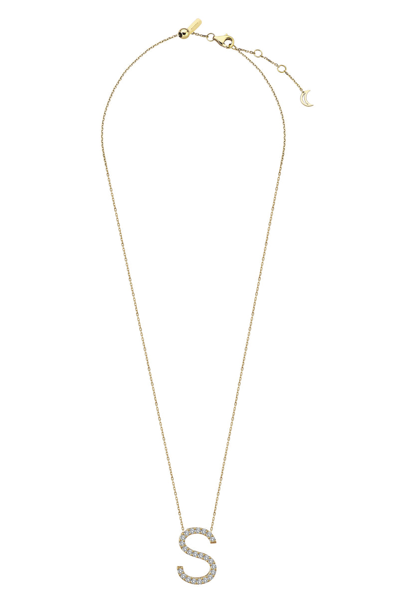 "S" PAVE NECKLACE