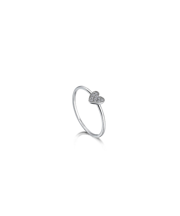 HEART PAVE RING