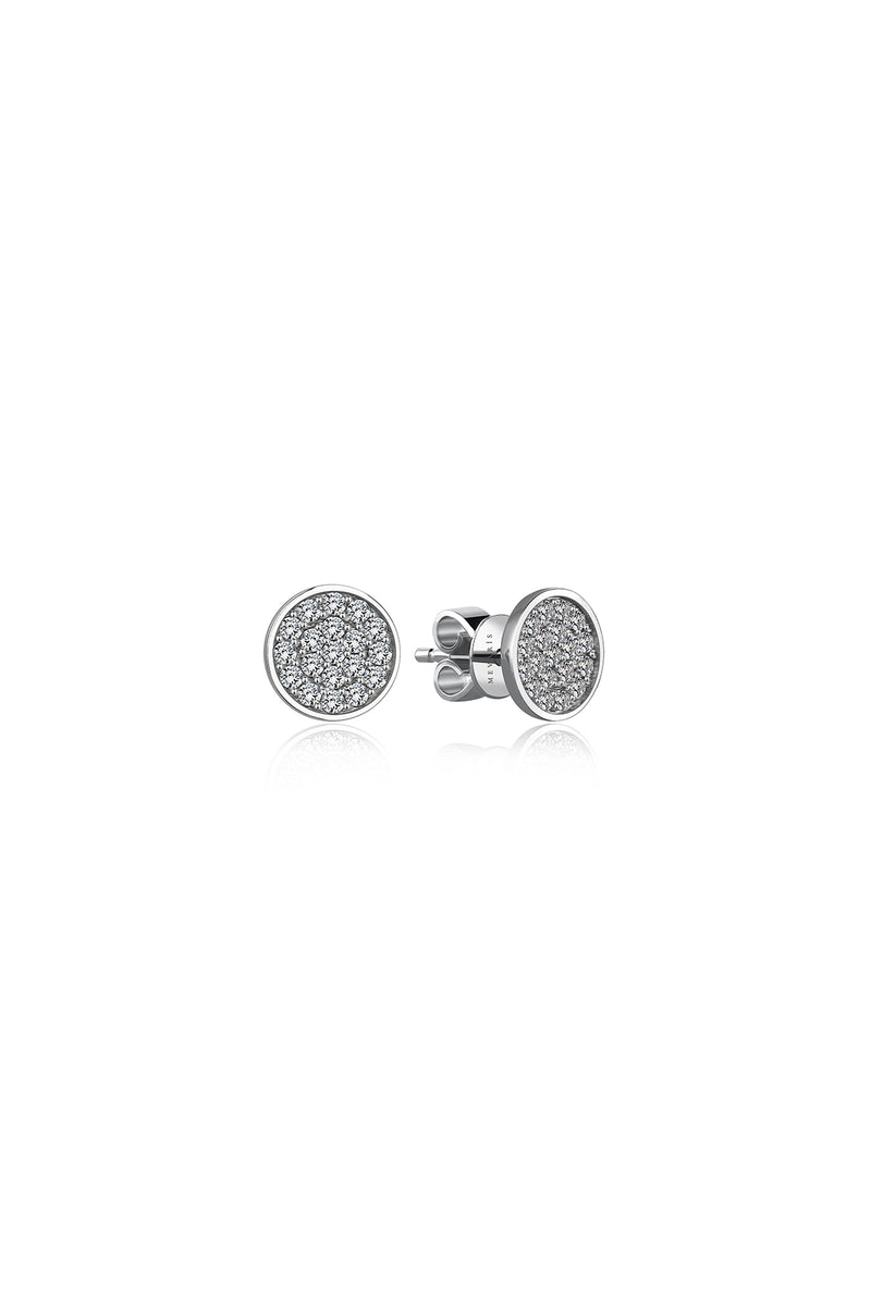 CIRCLE PAVE EARRINGS