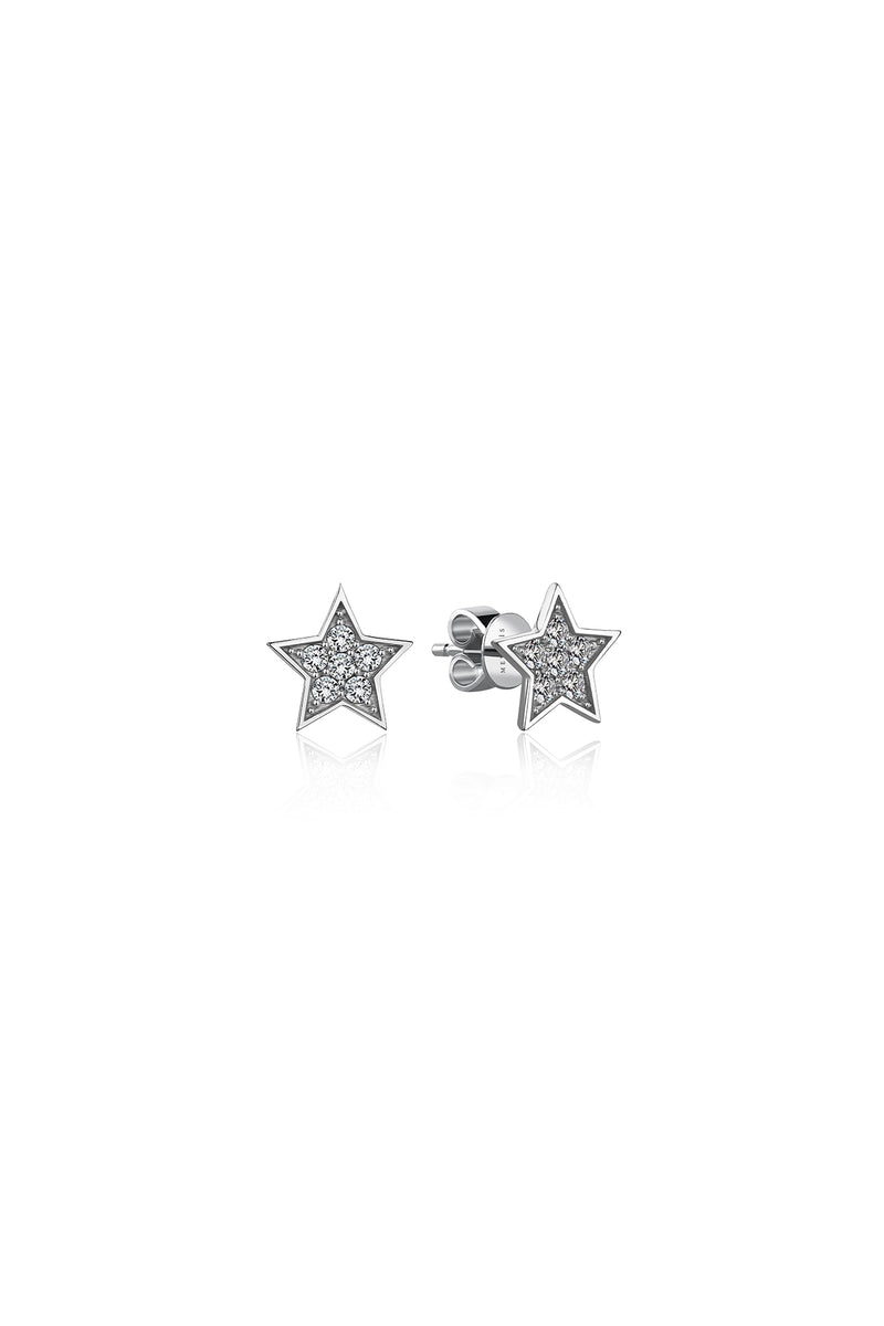 STAR PAVE EARRINGS