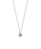 CIRCLE PAVE NECKLACE