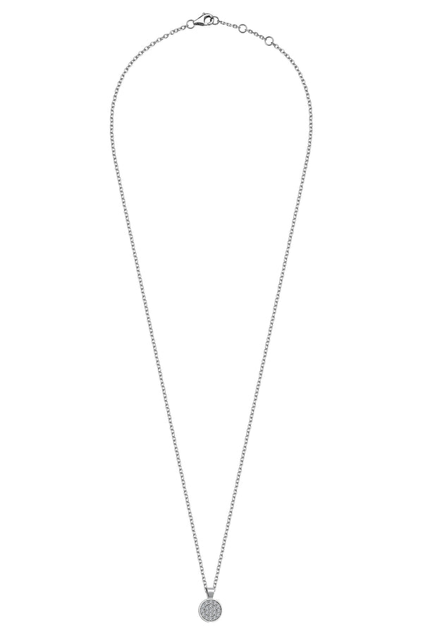CIRCLE PAVE NECKLACE