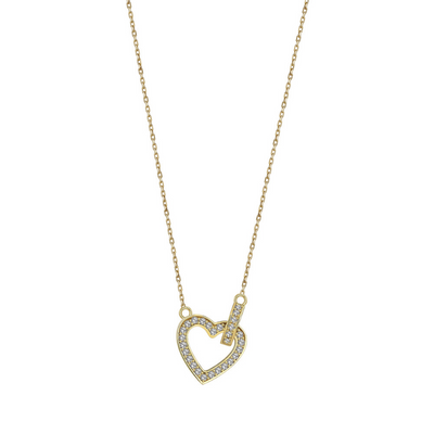 HEART PAVE NECKLACE