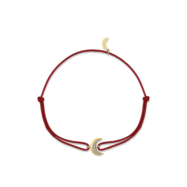 HIGH MOON BURGUNDY CORD BRACELET