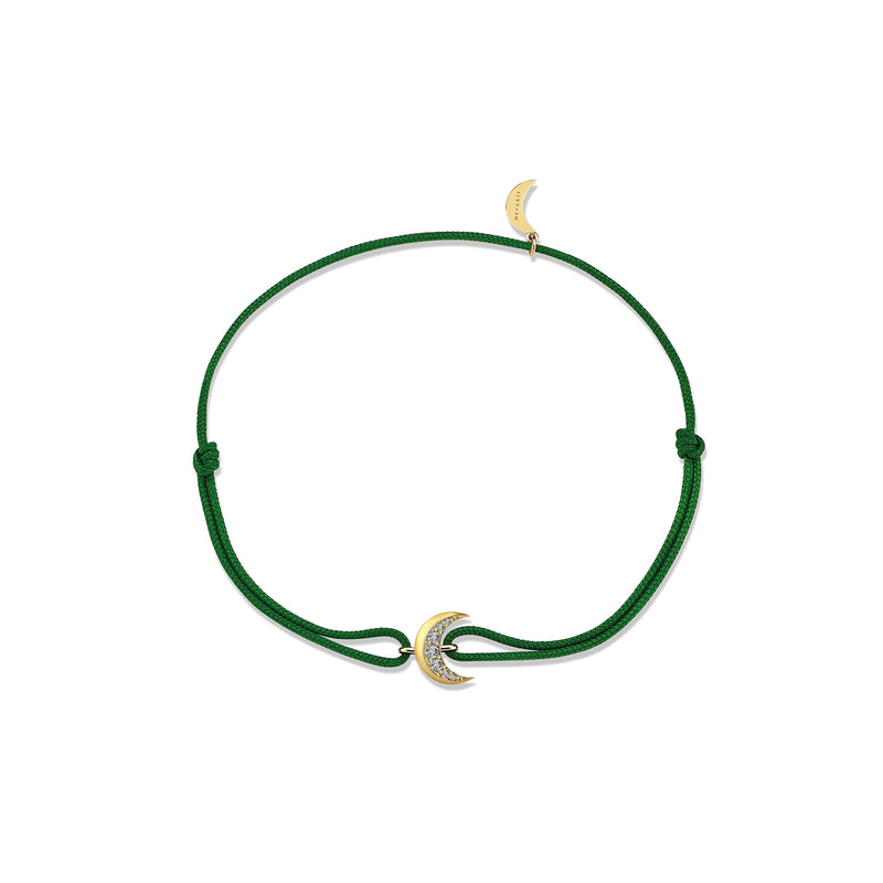 HIGH MOON GREEN CORD BRACELET