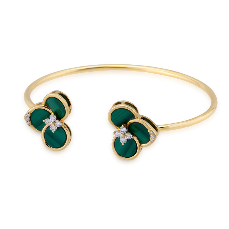 FLORA MALACHITE CUFF