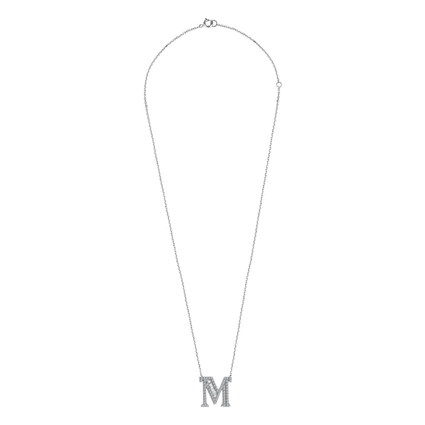 ALPHA "M" NECKLACE