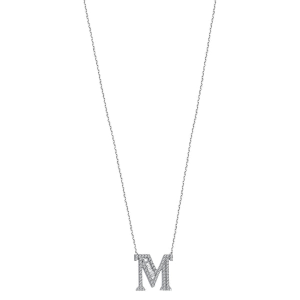 ALPHA "M" NECKLACE