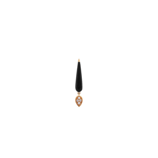 MINI DROP EARRINGS IN BLACK