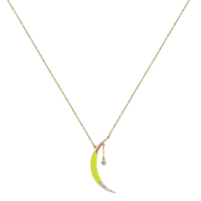 EOS NECKLACE IN NEON YELLOW