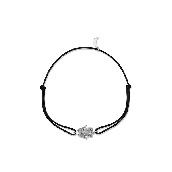 FATIMA BLACK CORD BRACELET