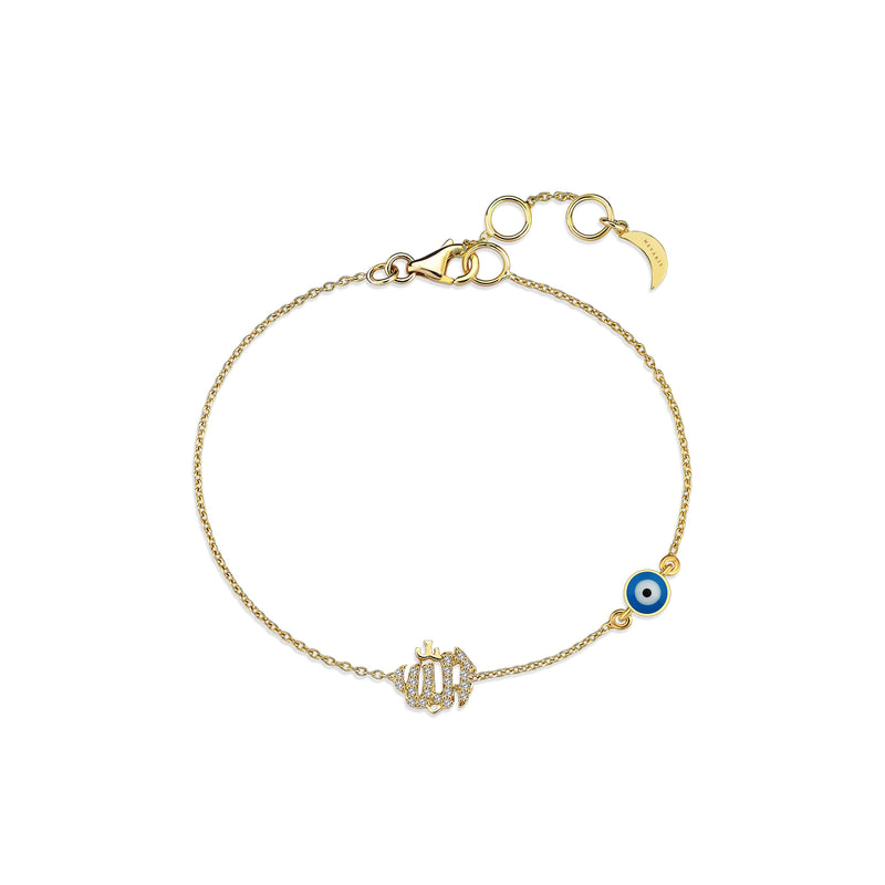 FAITH BRACELET WITH NAZAR CHARM