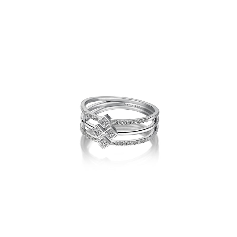 MOSAIC HALF ETERNITY RING