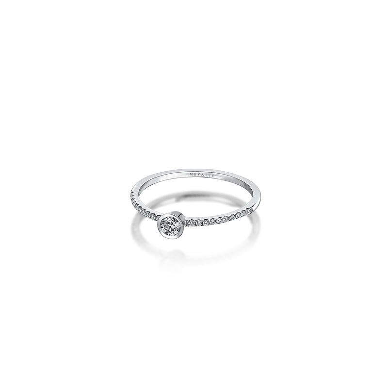 MOSAIC CIRCLE HALF ETERNITY RING