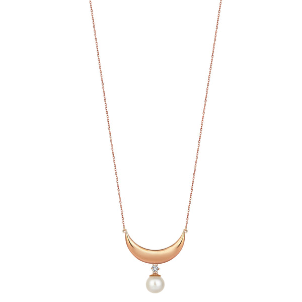 CRESCENT PEARL PENDANT