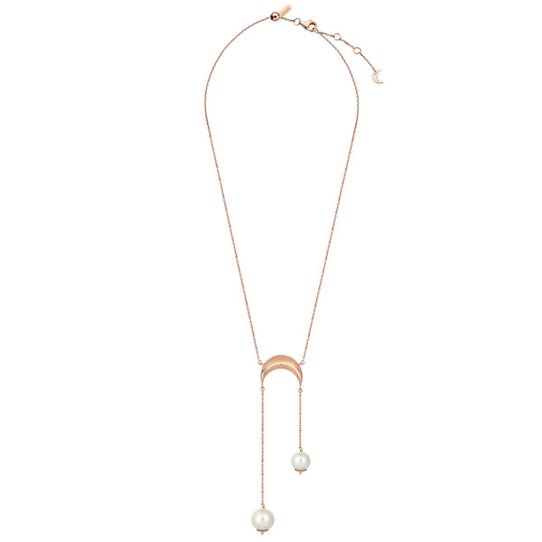 CRESCENT PEARL NEGLIGEE NECKLACE