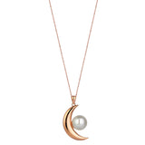 CRESCENT PEARL NECKLACE