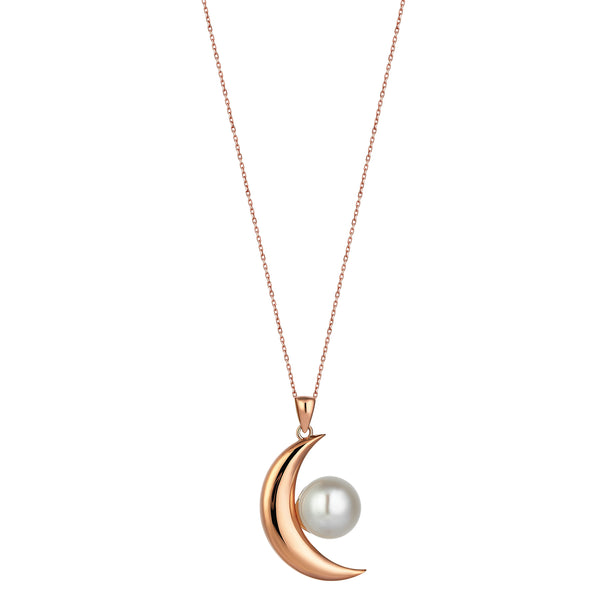 CRESCENT PEARL NECKLACE