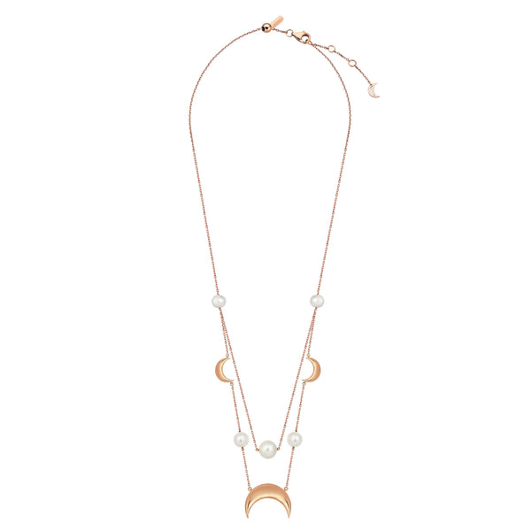 CRESCENT PEARL ESCLAVAGE NECKLACE