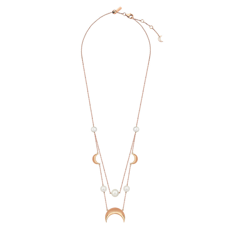 CRESCENT PEARL ESCLAVAGE NECKLACE