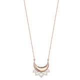 CRESCENT PEARL PENDANT WITH GRADUATED PEARLS