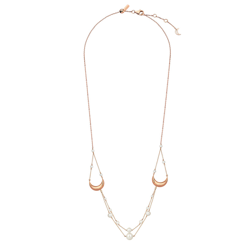 CRESCENT PEARL FESTOON NECKLACE