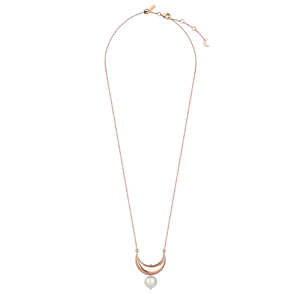 CRESCENT PEARL LINK PENDANT