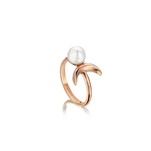 CRESCENT PEARL RING