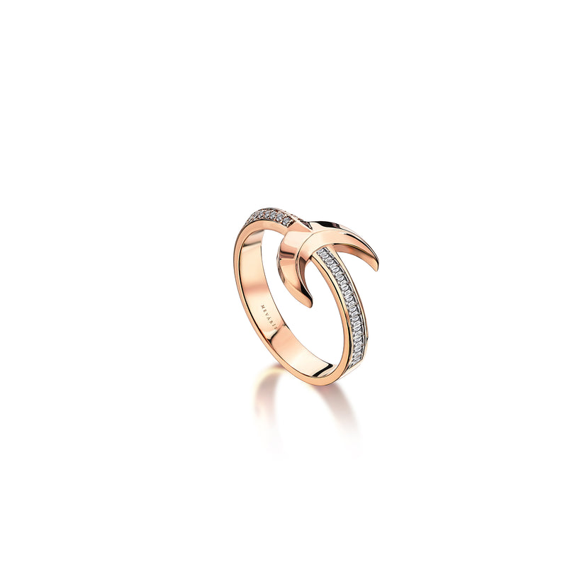 HIGH MOON TWO DIAMOND CUT RING